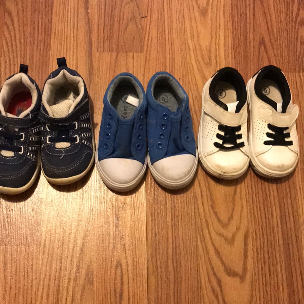 3 pairs boys size 6 shoes